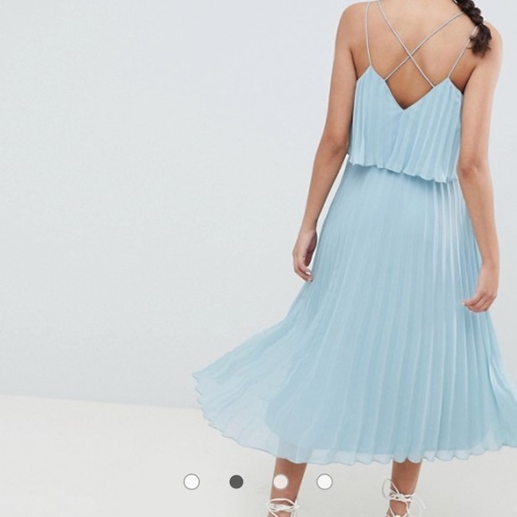ASOS pleated crop top midi dress - Picture 6 of 6